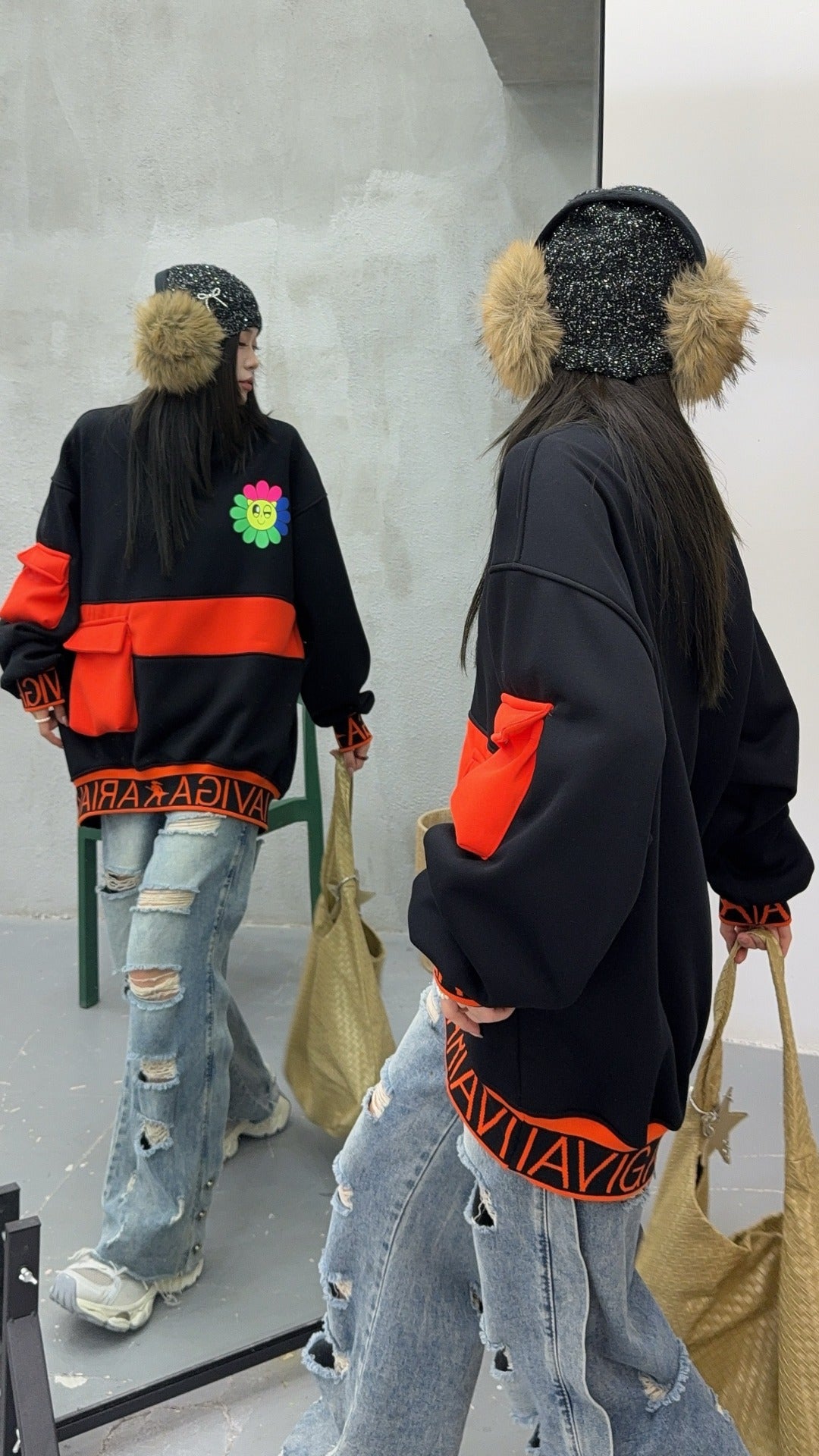 🄶🅁🄾🅄🄽🄳♾🅉🄴🅁🄾25-26SS♾無性別穿搭OverSize美式新款簡約中領多口袋圓領長袖T-SHIRT(加厚加絨)🔥