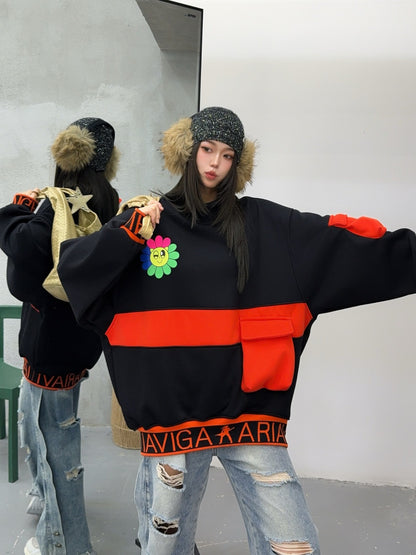 🄶🅁🄾🅄🄽🄳♾🅉🄴🅁🄾25-26SS♾無性別穿搭OverSize美式新款簡約中領多口袋圓領長袖T-SHIRT(加厚加絨)🔥