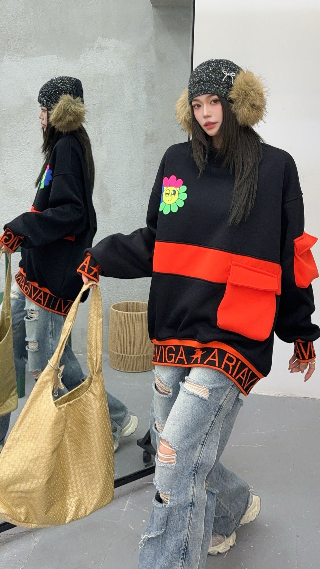 🄶🅁🄾🅄🄽🄳♾🅉🄴🅁🄾25-26SS♾無性別穿搭OverSize美式新款簡約中領多口袋圓領長袖T-SHIRT(加厚加絨)🔥