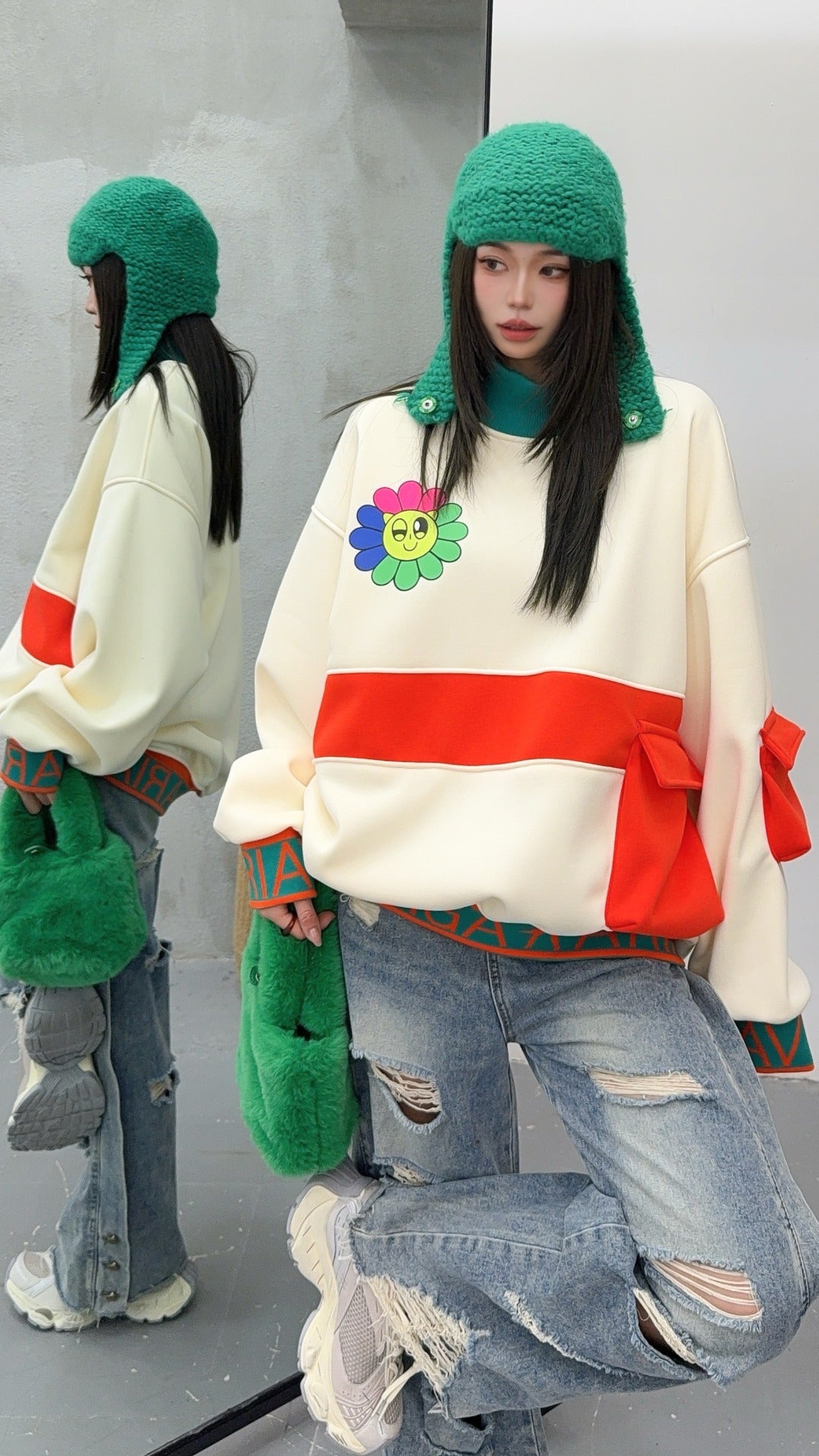 🄶🅁🄾🅄🄽🄳♾🅉🄴🅁🄾25-26SS♾無性別穿搭OverSize美式新款簡約中領多口袋圓領長袖T-SHIRT(加厚加絨)🔥