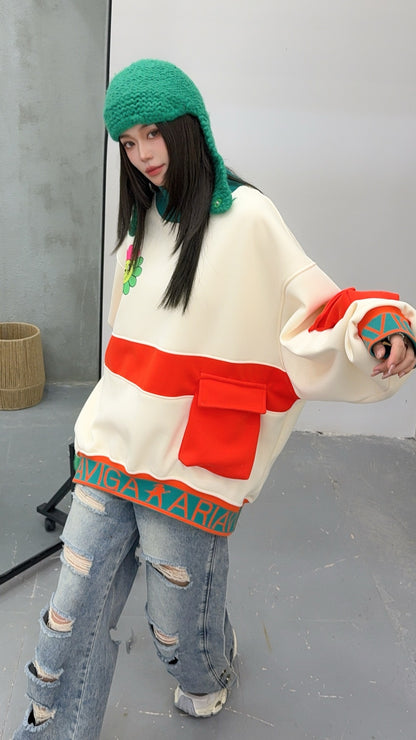 🄶🅁🄾🅄🄽🄳♾🅉🄴🅁🄾25-26SS♾無性別穿搭OverSize美式新款簡約中領多口袋圓領長袖T-SHIRT(加厚加絨)🔥