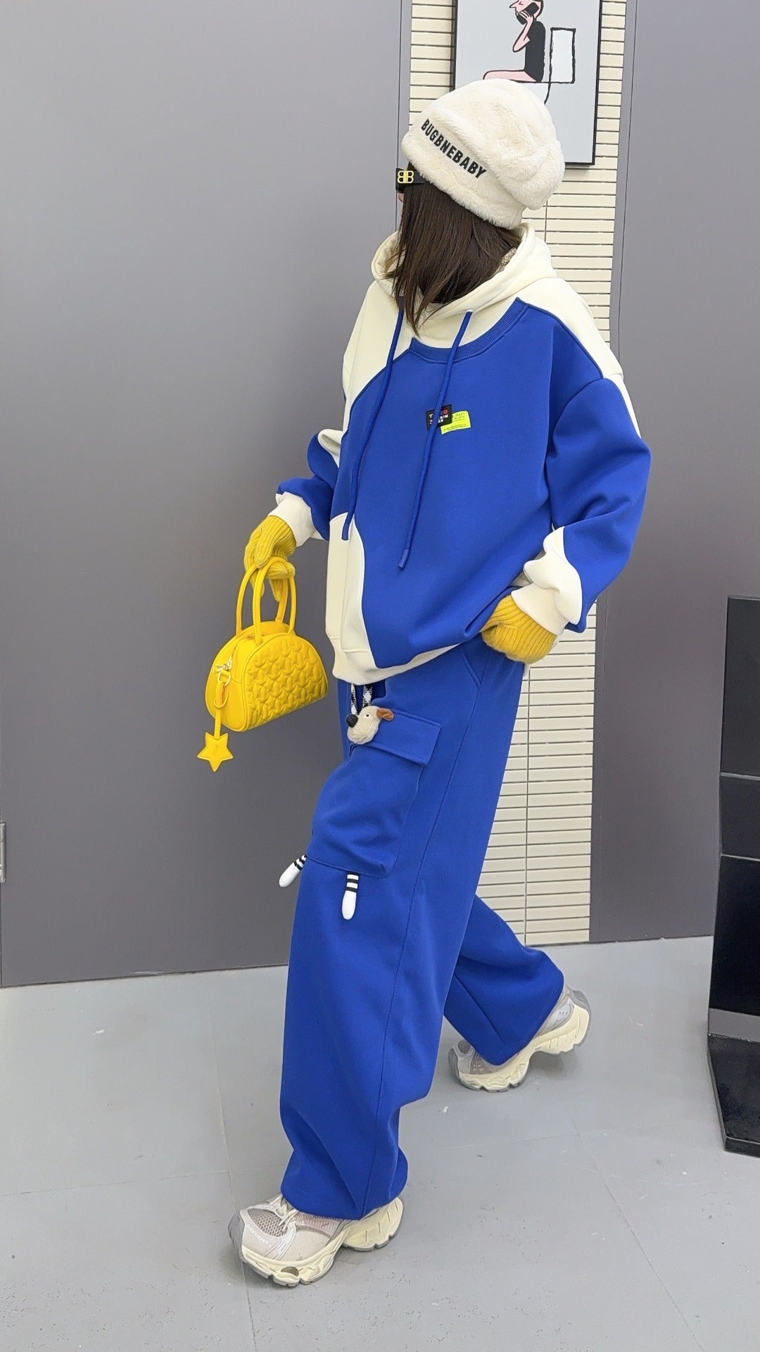 🄶🅁🄾🅄🄽🄳♾🅉🄴🅁🄾25-26SS♾無性別穿搭OverSize美式新款潮流卡通長袖連帽運動套裝(加厚加絨)🔥