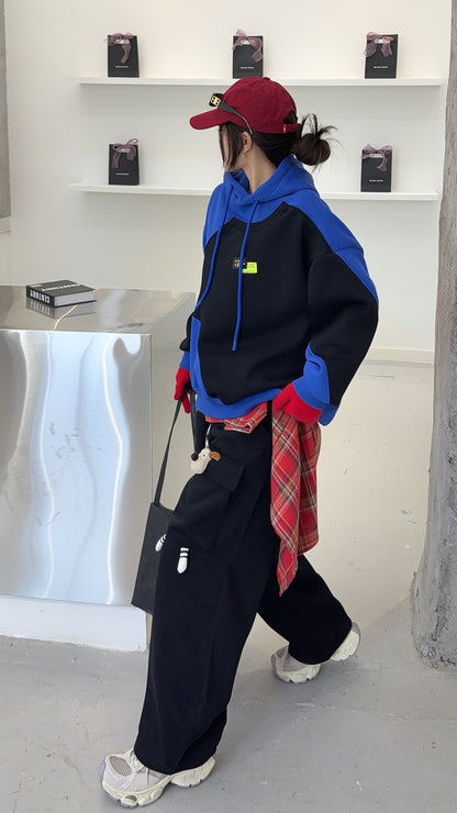 🄶🅁🄾🅄🄽🄳♾🅉🄴🅁🄾25-26SS♾無性別穿搭OverSize美式新款潮流卡通長袖連帽運動套裝(加厚加絨)🔥