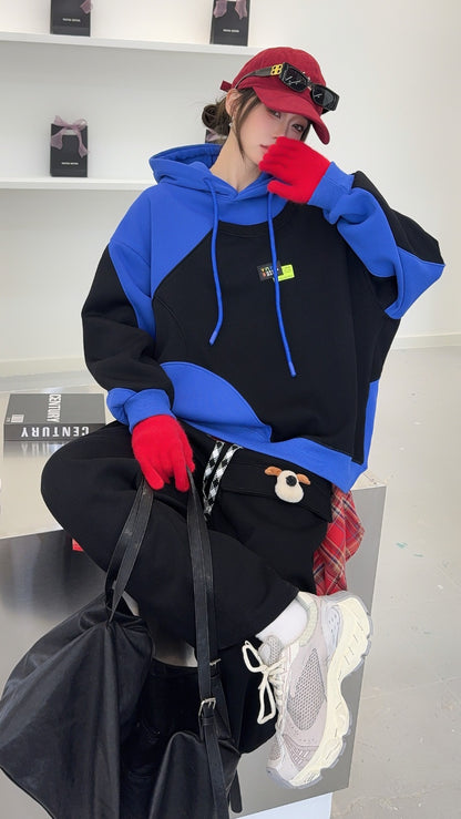 🄶🅁🄾🅄🄽🄳♾🅉🄴🅁🄾25-26SS♾無性別穿搭OverSize美式新款潮流卡通長袖連帽運動套裝(加厚加絨)🔥
