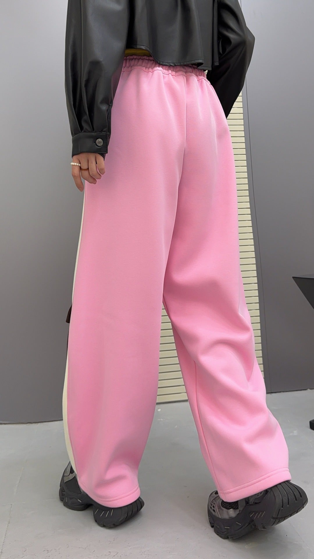 🄶🅁🄾🅄🄽🄳♾🅉🄴🅁🄾25-26SS♾無性別穿搭OverSize美式新款雙色卡通動物束口休閒長褲