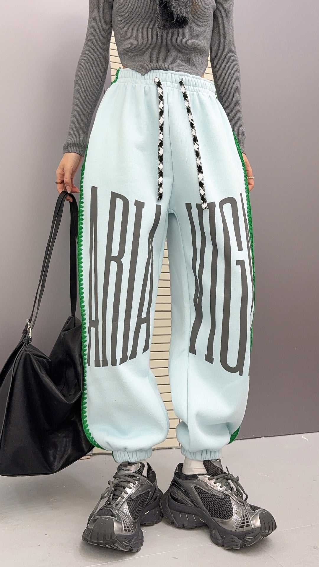 🄶🅁🄾🅄🄽🄳♾🅉🄴🅁🄾25-26SS♾無性別穿搭OverSize美式變色拉鍊字母休閒長褲