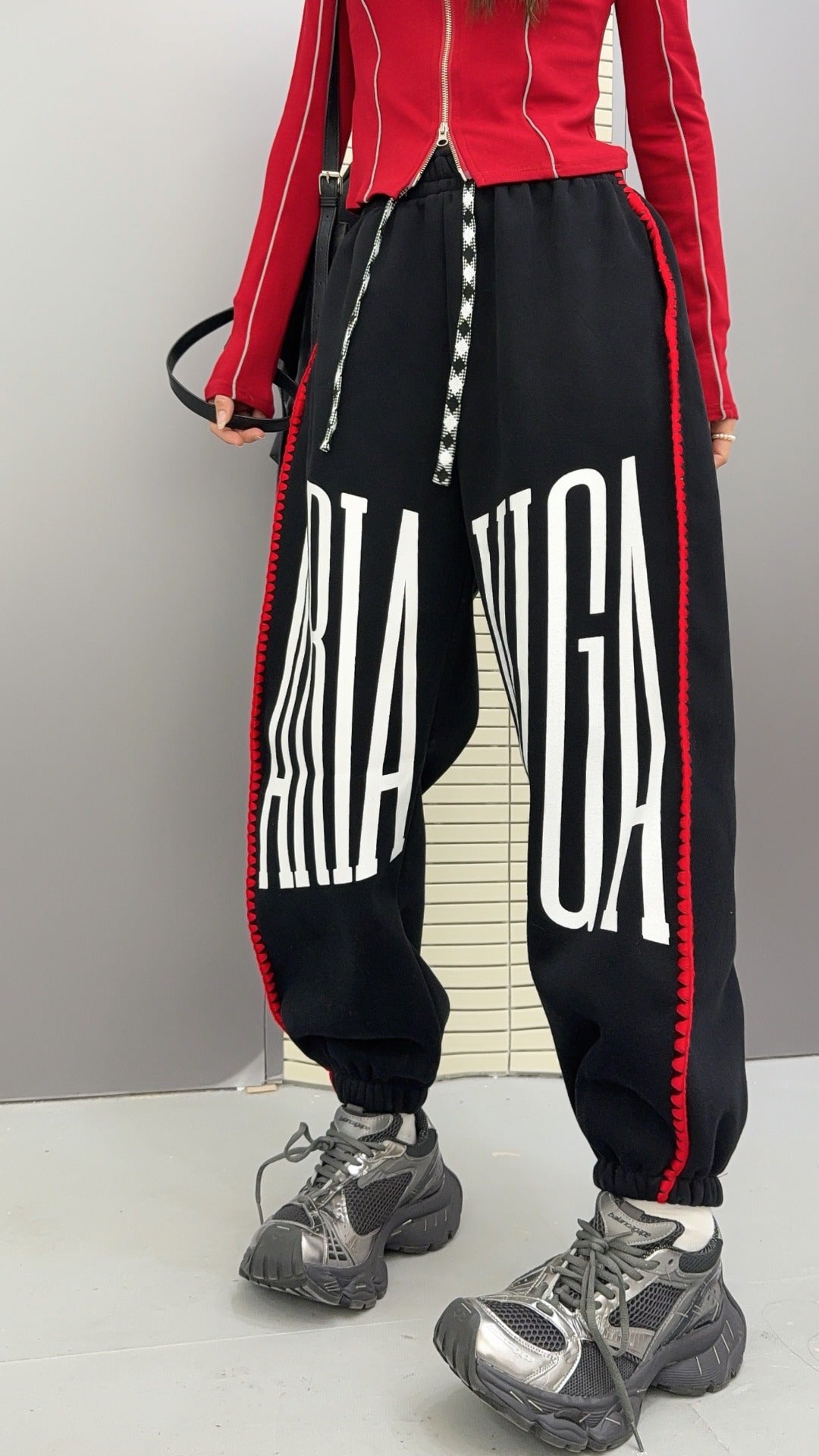 🄶🅁🄾🅄🄽🄳♾🅉🄴🅁🄾25-26SS♾無性別穿搭OverSize美式變色拉鍊字母休閒長褲