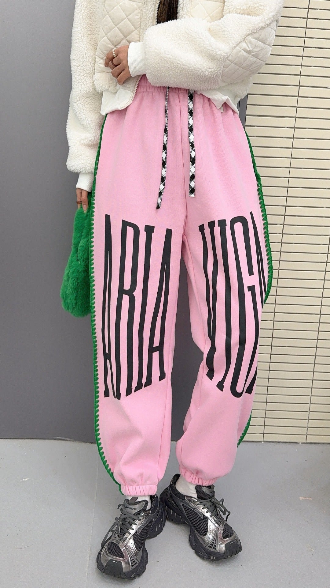 🄶🅁🄾🅄🄽🄳♾🅉🄴🅁🄾25-26SS♾無性別穿搭OverSize美式變色拉鍊字母休閒長褲