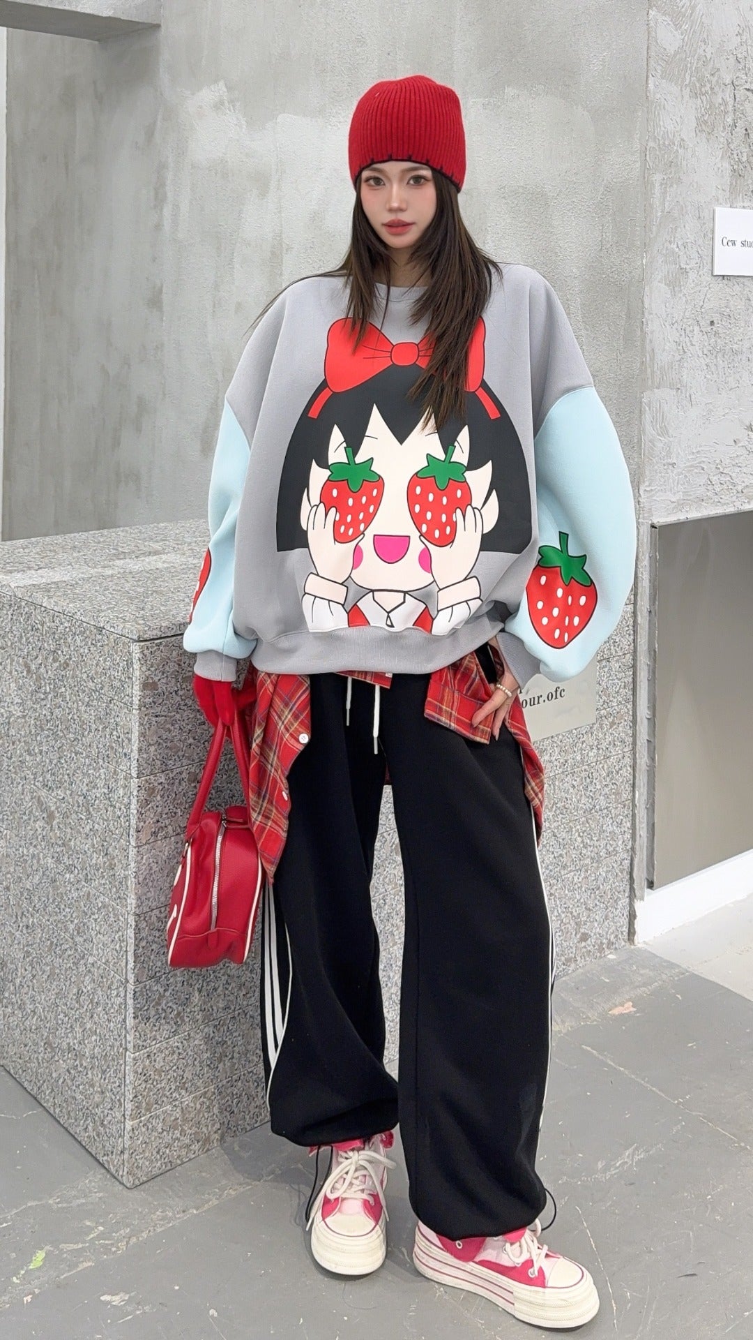 🄶🅁🄾🅄🄽🄳♾🅉🄴🅁🄾25-26SS♾無性別穿搭OverSize美式新款草莓小孩子上衣T-SHIRT(加厚加絨)🔥