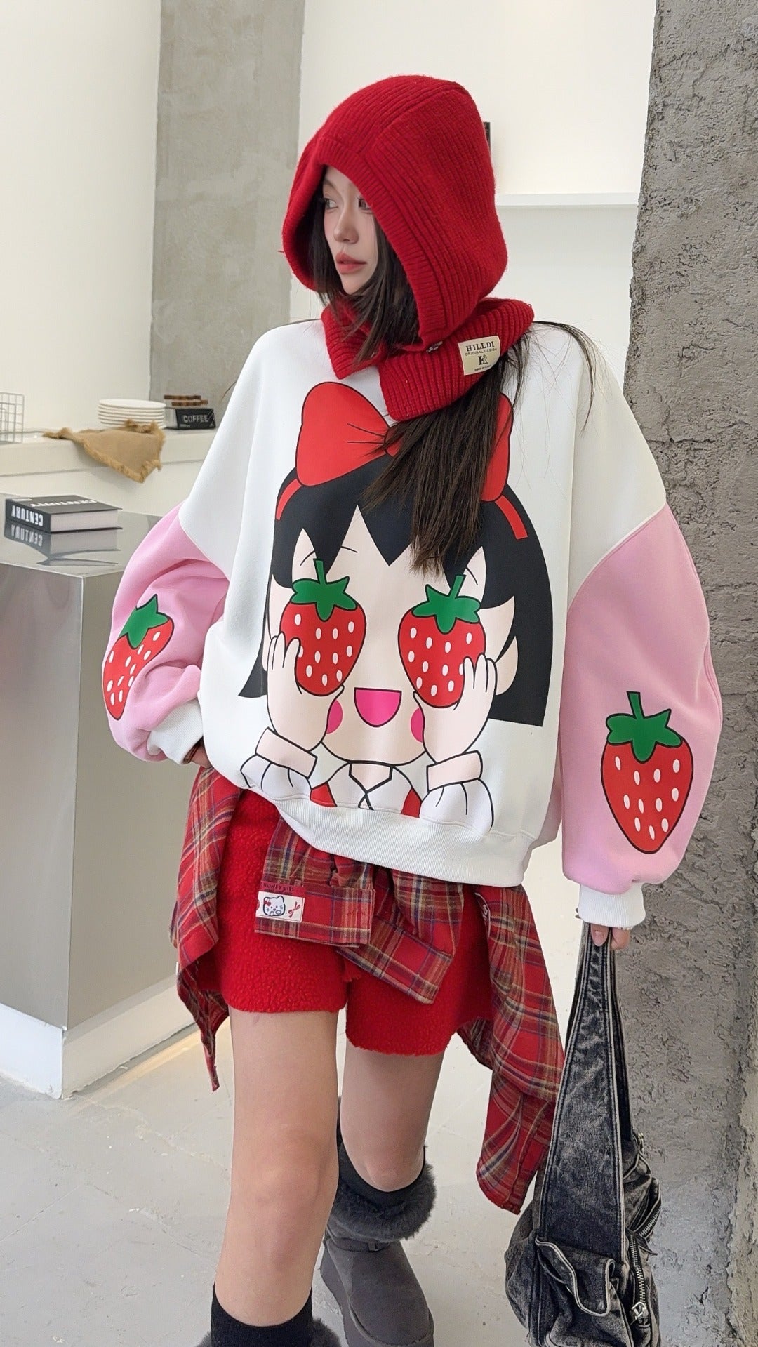 🄶🅁🄾🅄🄽🄳♾🅉🄴🅁🄾25-26SS♾無性別穿搭OverSize美式新款草莓小孩子上衣T-SHIRT(加厚加絨)🔥