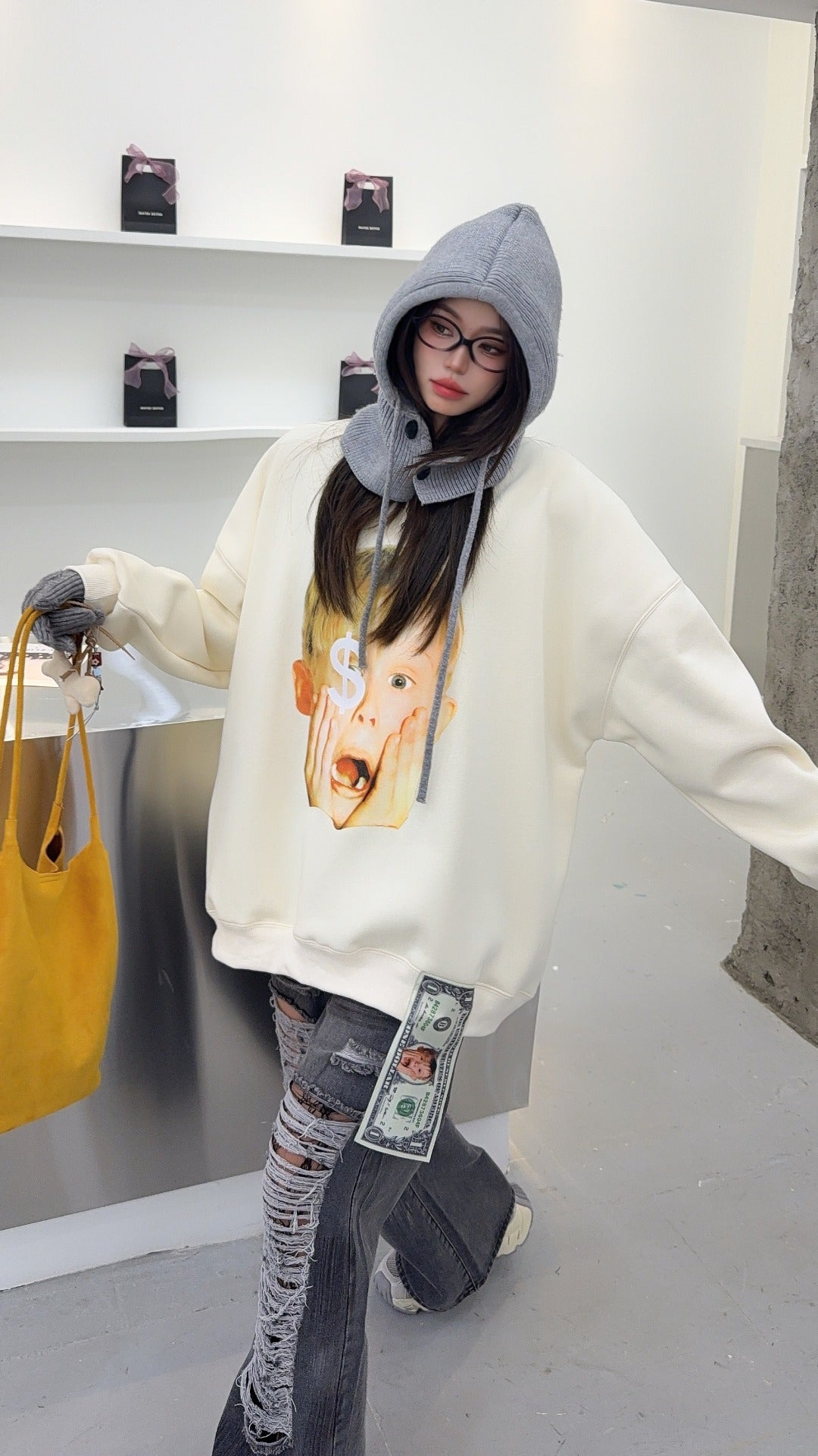 🄶🅁🄾🅄🄽🄳♾🅉🄴🅁🄾25-26SS♾無性別穿搭OverSize美式新款小鬼當家長袖上衣T-SHIRT