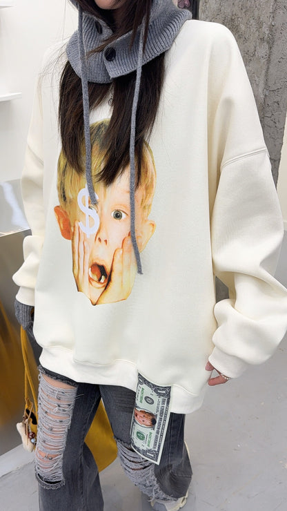 🄶🅁🄾🅄🄽🄳♾🅉🄴🅁🄾25-26SS♾無性別穿搭OverSize美式新款小鬼當家長袖上衣T-SHIRT