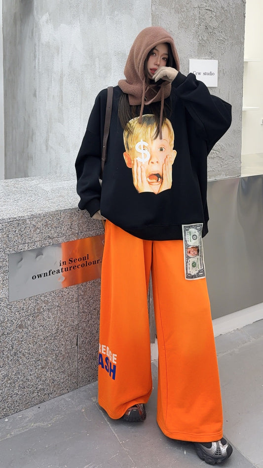 🄶🅁🄾🅄🄽🄳♾🅉🄴🅁🄾25-26SS♾無性別穿搭OverSize美式新款小鬼當家長袖上衣T-SHIRT