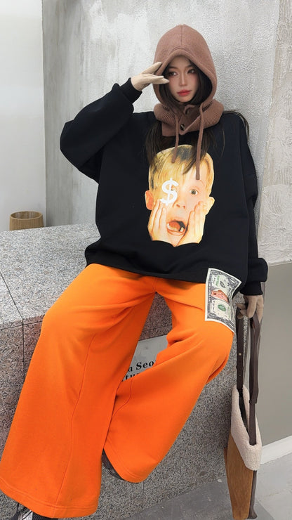 🄶🅁🄾🅄🄽🄳♾🅉🄴🅁🄾25-26SS♾無性別穿搭OverSize美式新款小鬼當家長袖上衣T-SHIRT