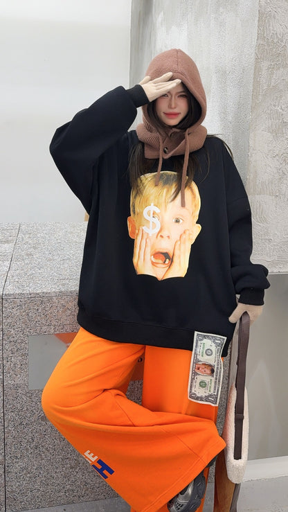 🄶🅁🄾🅄🄽🄳♾🅉🄴🅁🄾25-26SS♾無性別穿搭OverSize美式新款小鬼當家長袖上衣T-SHIRT