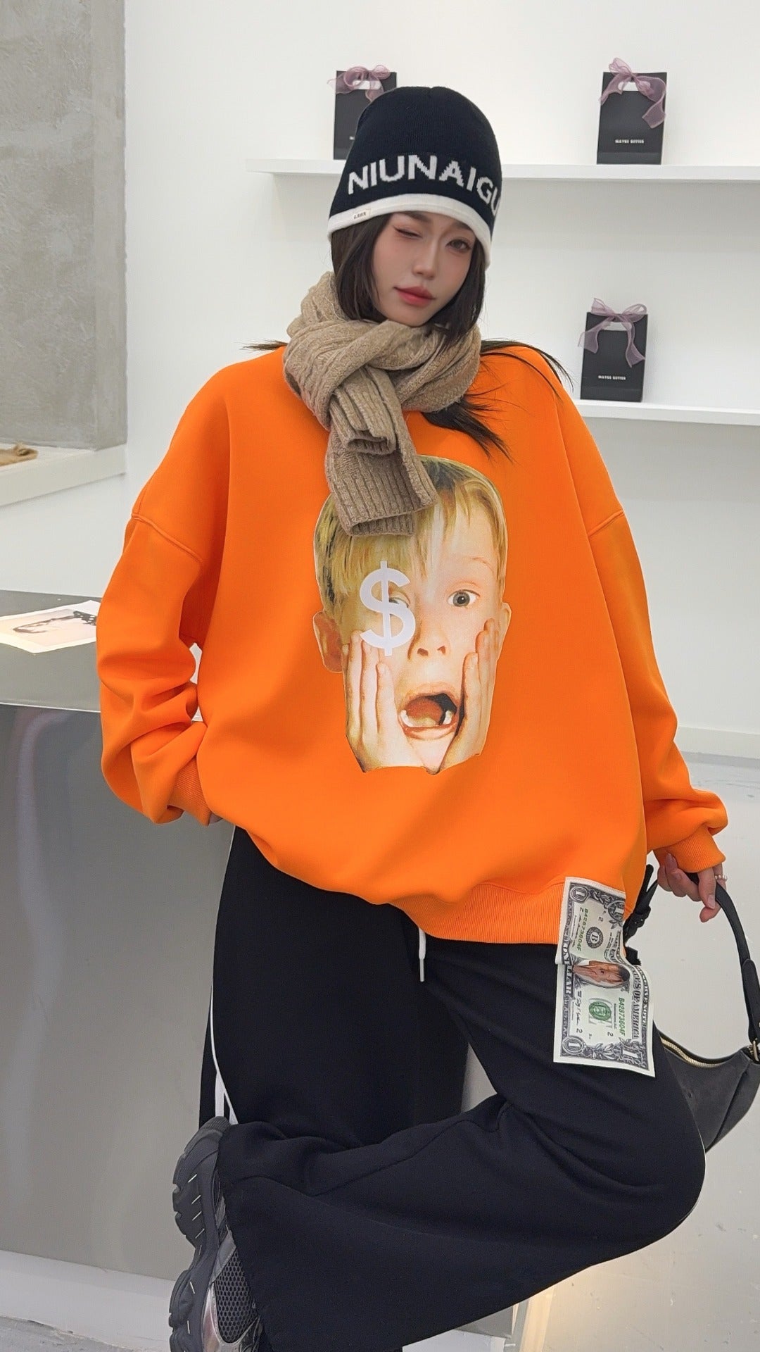 🄶🅁🄾🅄🄽🄳♾🅉🄴🅁🄾25-26SS♾無性別穿搭OverSize美式新款小鬼當家長袖上衣T-SHIRT