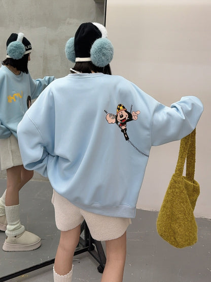 🄶🅁🄾🅄🄽🄳♾🅉🄴🅁🄾25-26SS♾無性別穿搭OverSize美式新款滿版狗狗長袖T-SHIRT(加厚加絨)🔥(現貨優惠)