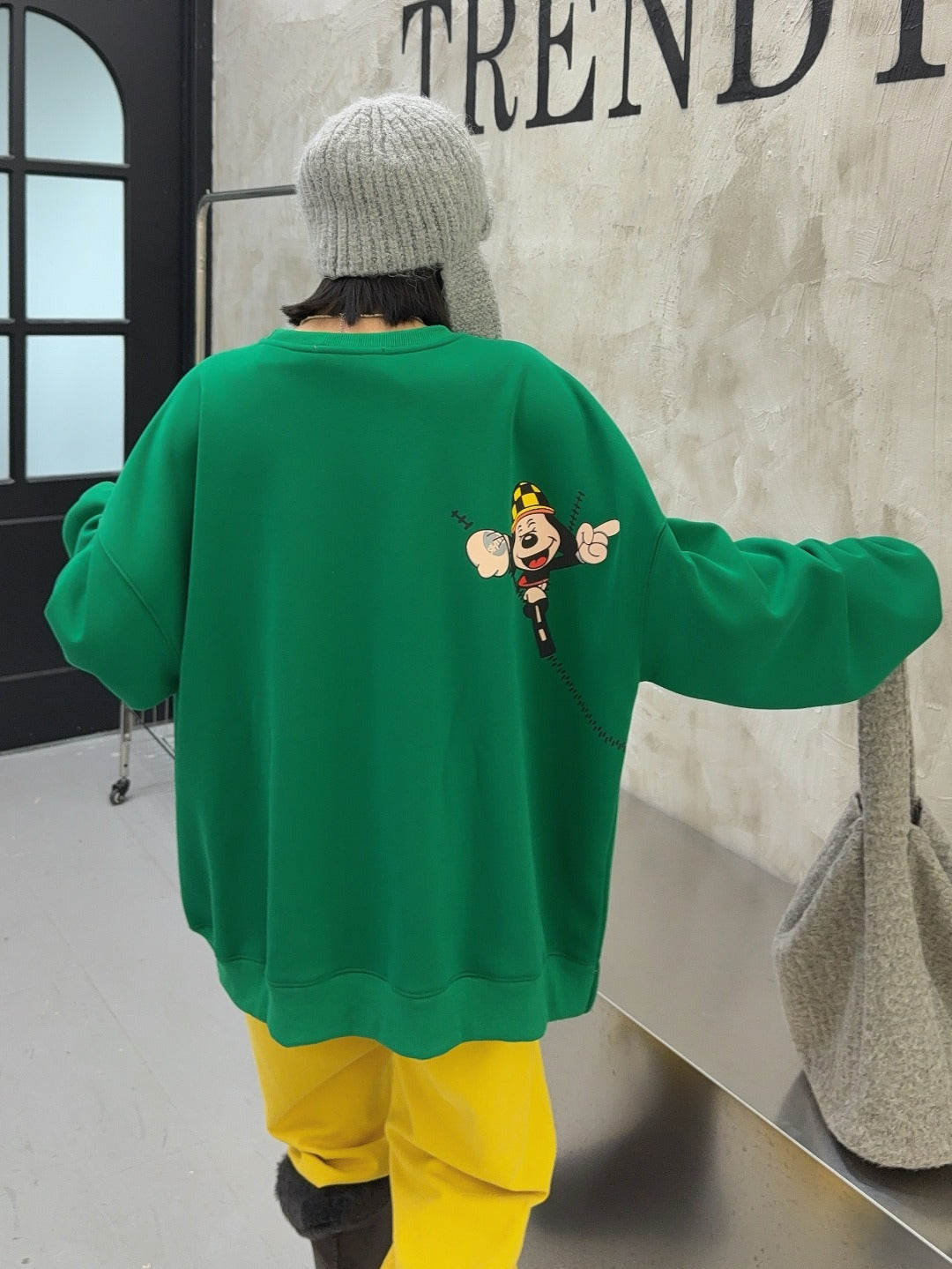 🄶🅁🄾🅄🄽🄳♾🅉🄴🅁🄾25-26SS♾無性別穿搭OverSize美式新款滿版狗狗長袖T-SHIRT(加厚加絨)🔥(現貨優惠)