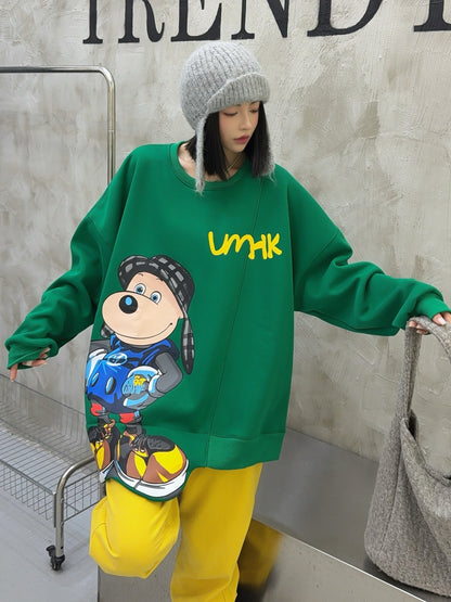 🄶🅁🄾🅄🄽🄳♾🅉🄴🅁🄾25-26SS♾無性別穿搭OverSize美式新款滿版狗狗長袖T-SHIRT(加厚加絨)🔥(現貨優惠)