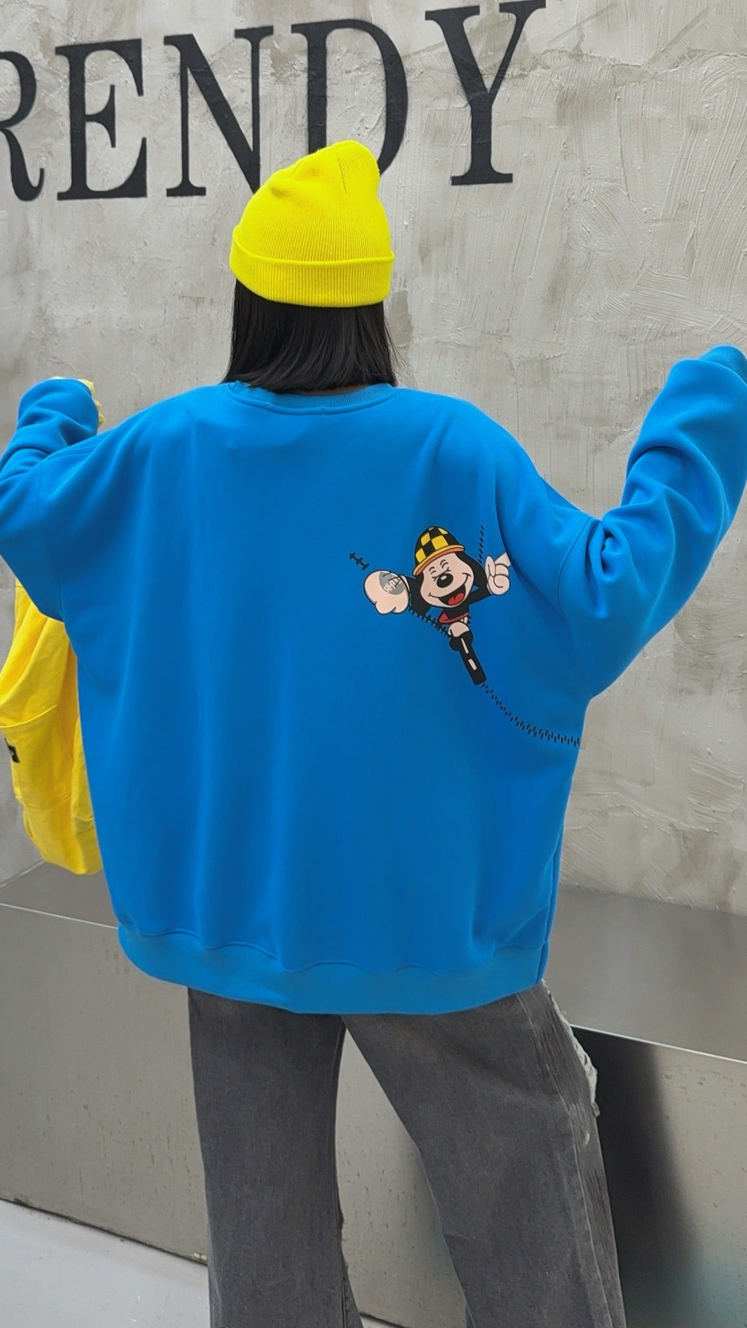 🄶🅁🄾🅄🄽🄳♾🅉🄴🅁🄾25-26SS♾無性別穿搭OverSize美式新款滿版狗狗長袖T-SHIRT(加厚加絨)🔥(現貨優惠)