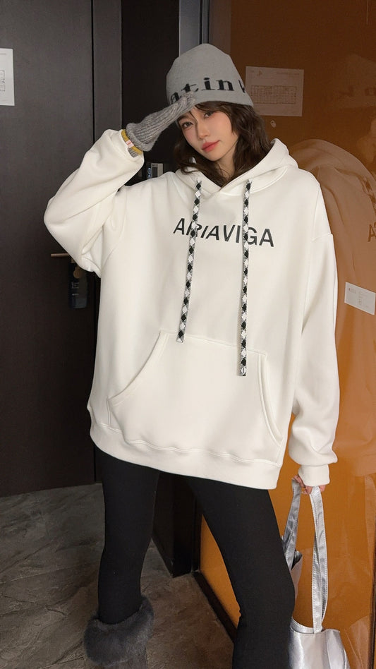 🄶🅁🄾🅄🄽🄳♾🅉🄴🅁🄾25-26SS♾無性別穿搭OverSize美式新款亮片老鷹連帽長袖上衣T-SHIRT(現貨優惠)