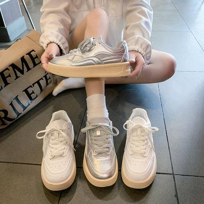 𝔾𝕣𝕠𝕦𝕟𝕕ℤ𝕖𝕣𝕠®－Flexing－shoes✥2024✥美式早秋少女系奶油底厚底網球運動鞋(35-40號)Q522