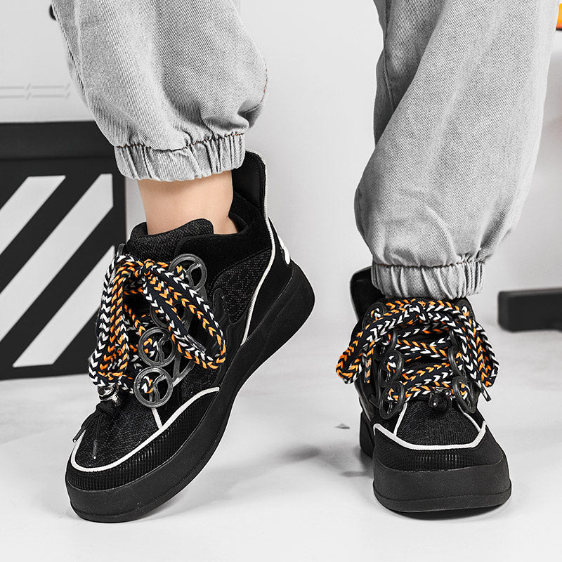 𝔾𝕣𝕠𝕦𝕟𝕕ℤ𝕖𝕣𝕠®－Flexing－shoes✥2025✥美式新款超浮誇中筒平底男女中性休閒滑板鞋1212(限量)