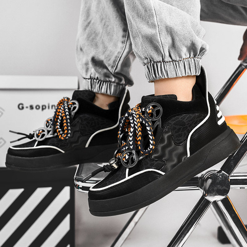 𝔾𝕣𝕠𝕦𝕟𝕕ℤ𝕖𝕣𝕠®－Flexing－shoes✥2025✥美式新款超浮誇中筒平底男女中性休閒滑板鞋1212(限量)