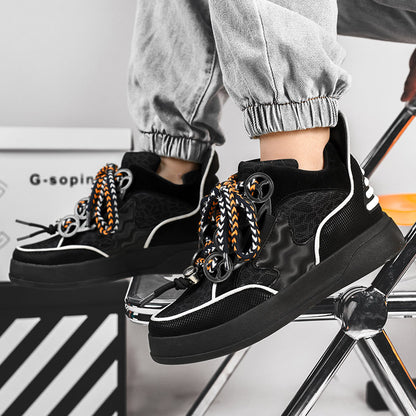 𝔾𝕣𝕠𝕦𝕟𝕕ℤ𝕖𝕣𝕠®－Flexing－shoes✥2025✥美式新款超浮誇中筒平底男女中性休閒滑板鞋1212(限量)