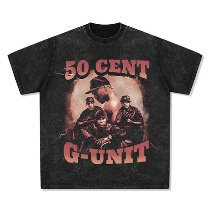 GZ Miami South Shore✥𝔾𝕣𝕠𝕦𝕟𝕕ℤ𝕖𝕣𝕠®✥2023 Southern suit big guy/super thick pound-American casual Pentagon Army heavyweight neutral short-sleeved T-Shirt 