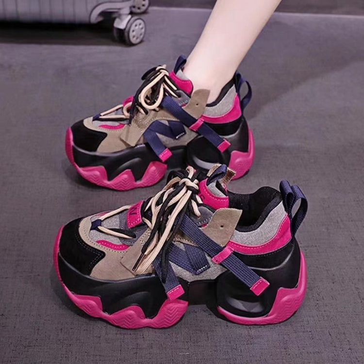 𝔾𝕣𝕠𝕦𝕟𝕕ℤ𝕖𝕣𝕠®－Flexing－shoes✥2024✥美式早秋系列新款超高女款增高6cmUp老爹走路鞋(35-40號)FG2