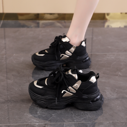 𝔾𝕣𝕠𝕦𝕟𝕕ℤ𝕖𝕣𝕠®－Flexing－shoes✥2024✥美式秋冬新款增高混搭色顯瘦女款老爹走路鞋(35-40號)G17