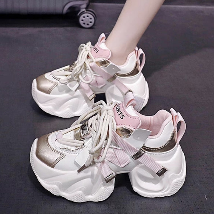 𝔾𝕣𝕠𝕦𝕟𝕕ℤ𝕖𝕣𝕠®－Flexing－shoes✥2024✥美式新潮流超激增高保底8cm減壓雙拼色女款老爹鞋FG1