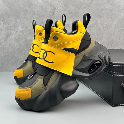 𝔾𝕣𝕠𝕦𝕟𝕕ℤ𝕖𝕣𝕠®－Flexing－shoes✥25-26✥美式新款復古麂皮中高筒鬆緊加厚老爹鞋DCD1(限量款)