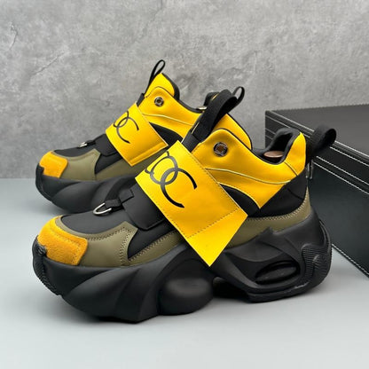 𝔾𝕣𝕠𝕦𝕟𝕕ℤ𝕖𝕣𝕠®－Flexing－shoes✥25-26✥美式新款復古麂皮中高筒鬆緊加厚老爹鞋DCD1(限量款)