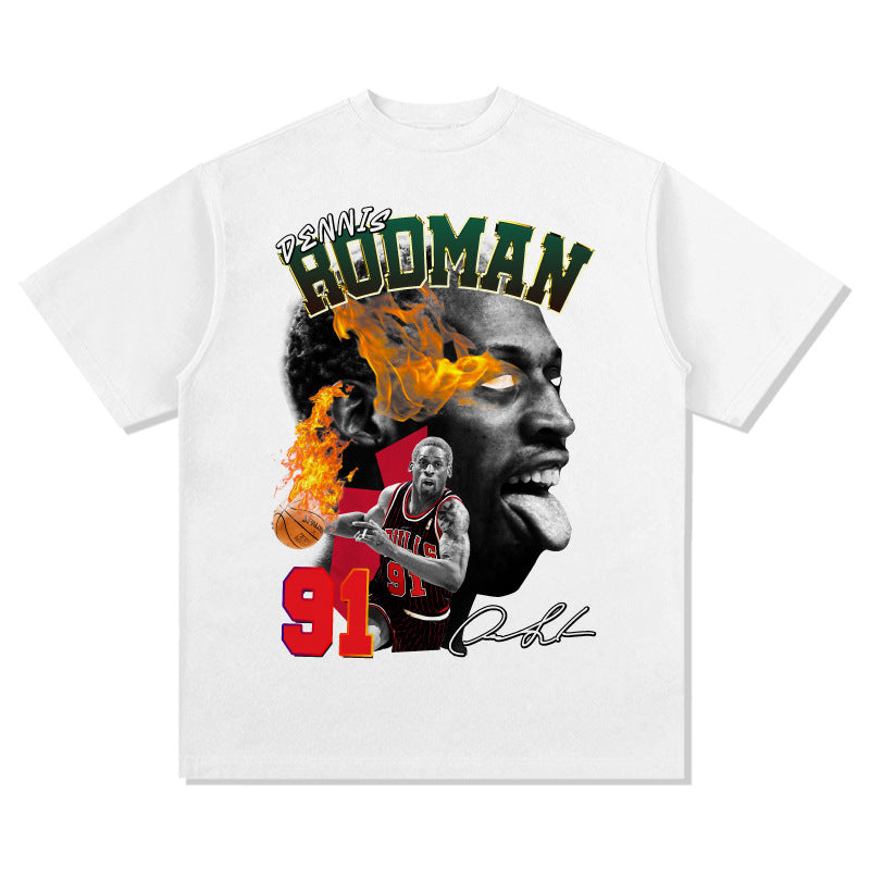 G.Z 邁阿密南岸✥𝔾𝕣𝕠𝕦𝕟𝕕ℤ𝕖𝕣𝕠®✥２０２4南裝大佬/美式嘻哈羅德曼寬鬆厚磅數純棉男女中性T-Shirt上衣