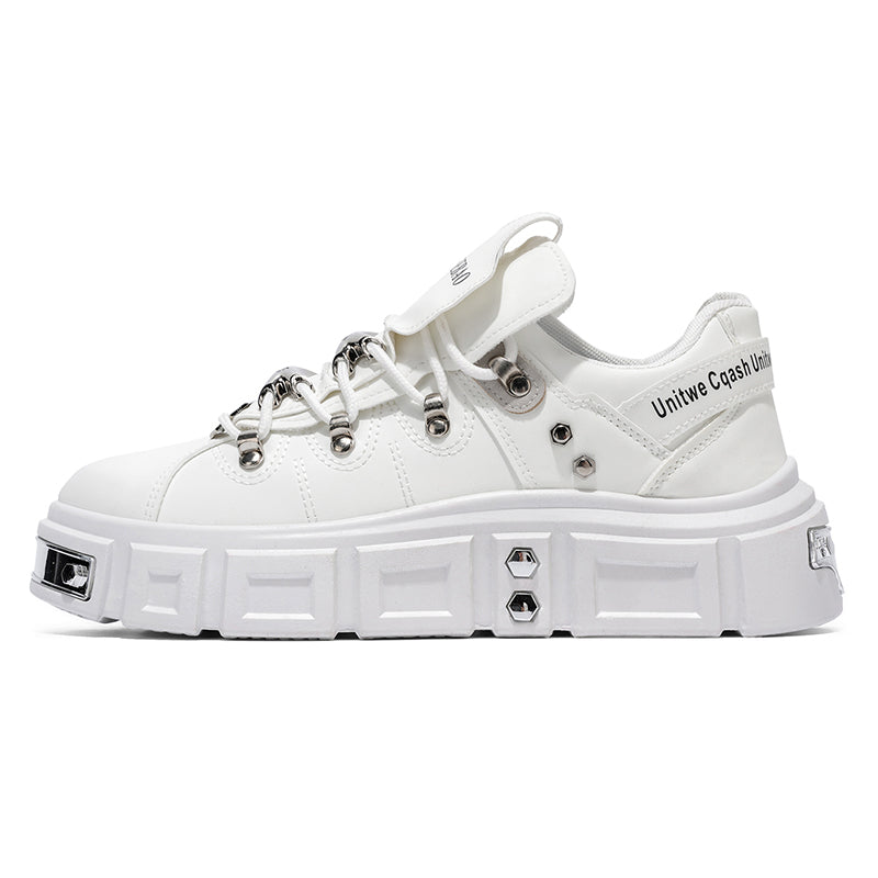 𝔾𝕣𝕠𝕦𝕟𝕕ℤ𝕖𝕣𝕠®－Flexing－shoes✥25-26✥美式秋冬新款復厚底低筒龐克戰靴休閒鞋6165