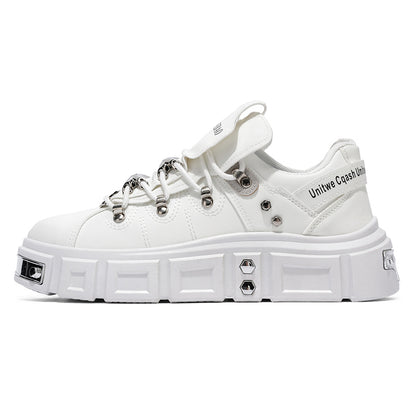 𝔾𝕣𝕠𝕦𝕟𝕕ℤ𝕖𝕣𝕠®－Flexing－shoes✥25-26✥美式秋冬新款復厚底低筒龐克戰靴休閒鞋6165