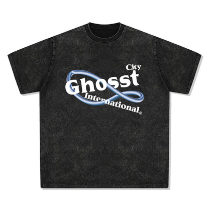 G.Z 邁阿密南岸✥𝔾𝕣𝕠𝕦𝕟𝕕ℤ𝕖𝕣𝕠®✥２０２4南裝大佬/美式嘻哈文字Logo鬆厚磅數純棉男女中性T-Shirt上衣