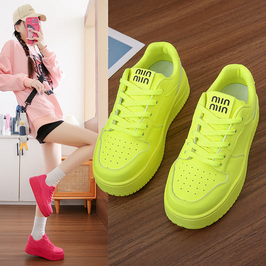 𝔾𝕣𝕠𝕦𝕟𝕕ℤ𝕖𝕣𝕠®－Flexing－shoes✥2024✥美式早秋全糖果色系新款女款增高5cm運動走路鞋(35-40號)MXF01