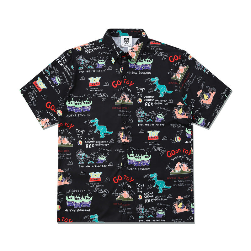 GZ Miami South Shore✥𝔾𝕣𝕠𝕦𝕟𝕕ℤ𝕖𝕣𝕠®✥2023 Southern suit boss/American casual full-page toy anti-bone loose open-collar shirt 