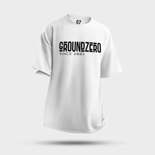 GZ LA West Bund 2023【✟Pure Love West Bund✟】Ground Zero Classic Logo Cotton T-Shirt