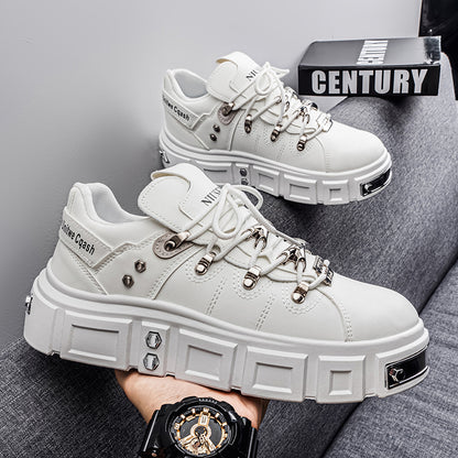 𝔾𝕣𝕠𝕦𝕟𝕕ℤ𝕖𝕣𝕠®－Flexing－shoes✥25-26✥美式秋冬新款復厚底低筒龐克戰靴休閒鞋6165