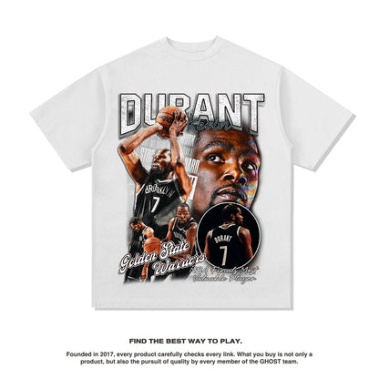 GZ Miami South Shore✥𝔾𝕣𝕠𝕦𝕟𝕕ℤ𝕖𝕣𝕠®✥2023 South suit big guy/super thick pound-American casual Kevin Durant heavy weight neutral short-sleeved T-Shirt 