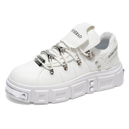 𝔾𝕣𝕠𝕦𝕟𝕕ℤ𝕖𝕣𝕠®－Flexing－shoes✥25-26✥美式秋冬新款復厚底低筒龐克戰靴休閒鞋6165