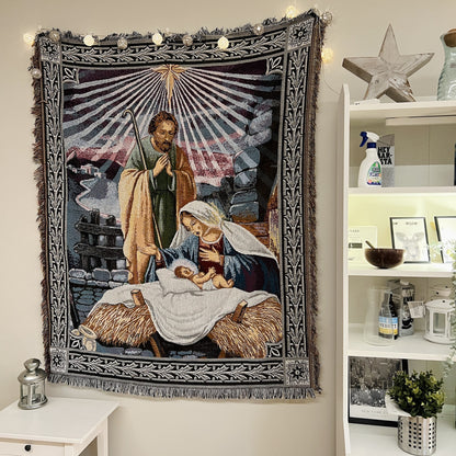 𝔾𝕣𝕠𝕦𝕟𝕕ℤ𝕖𝕣𝕠®－Flexing－居家✥2024✥美式家居生活室內裝飾耶穌誕生毛毯空調毯掛毯