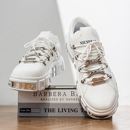 𝔾𝕣𝕠𝕦𝕟𝕕ℤ𝕖𝕣𝕠®－Flexing－shoes✥25-26✥美式秋冬新款復厚底低筒龐克戰靴休閒鞋6165