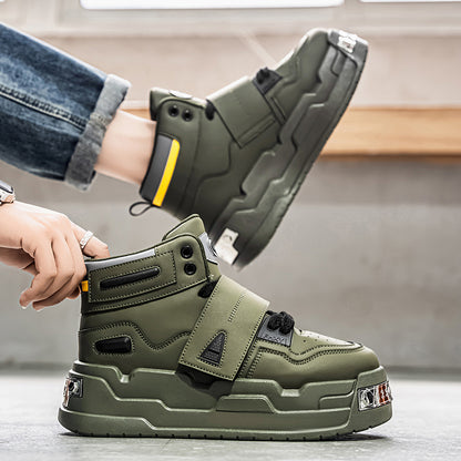 𝔾𝕣𝕠𝕦𝕟𝕕ℤ𝕖𝕣𝕠®－Flexing－shoes✥25-26✥美式秋冬新款復厚底中高筒龐克戰靴休閒鞋HC808