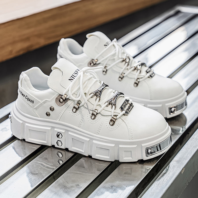 𝔾𝕣𝕠𝕦𝕟𝕕ℤ𝕖𝕣𝕠®－Flexing－shoes✥25-26✥美式秋冬新款復厚底低筒龐克戰靴休閒鞋6165