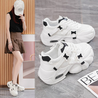 𝔾𝕣𝕠𝕦𝕟𝕕ℤ𝕖𝕣𝕠®－Flexing－shoes✥2024✥美式超激增高減壓少女感蝴蝶結顯瘦女款老爹走路鞋(35-40號)2809